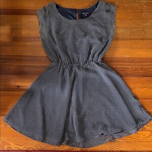 GAP Navy and White Sleeveless Mini Dress